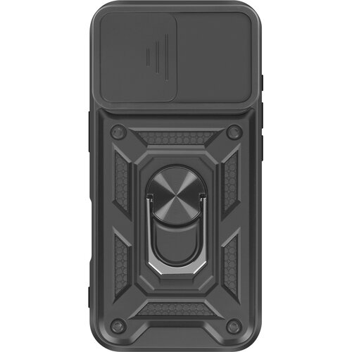 AVIZAR Ovitek za iPhone 17 z obročastim stojalom in drsnim pokrovom kamere, Črna, (5000189982) Cene