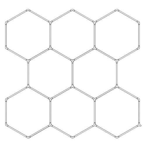  Hexagon Led tube 8 heads 6500K 225W lights tube: 440mm 35pcs, 100-110LM/W PF＞0.5 CRI＞80 PC Cene