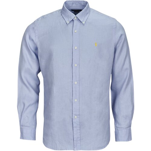 Polo Ralph Lauren CHEMISE COUPE DROITE EN LIN Plava Slike