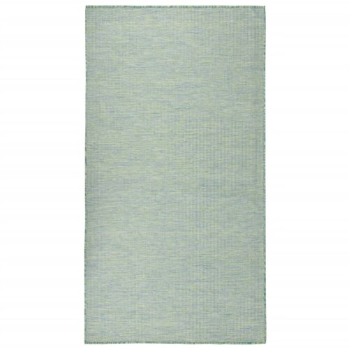 VidaXL Vanjski tepih ravnog tkanja 140 x 200 cm tirkizni Slike
