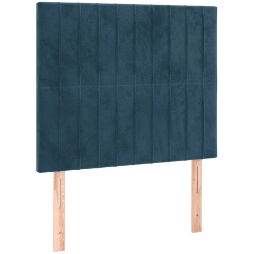 Box spring krevet s madracem tamnoplavi 90x200 cm bar&amp;scaron;unasti Slike