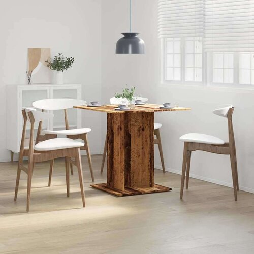  Blagovaonski stol staro drvo 80x80x75 cm konstruirano drvo Slike