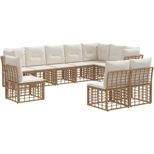  Set vanjskih sofa Prirodna Poliester - Prirodna bez stola Cene