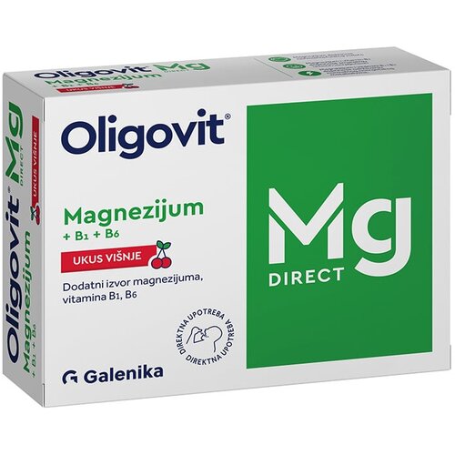 Galenika a.d. Beograd Oligovit Mg+B1+B6 direct 20 kesica Slike