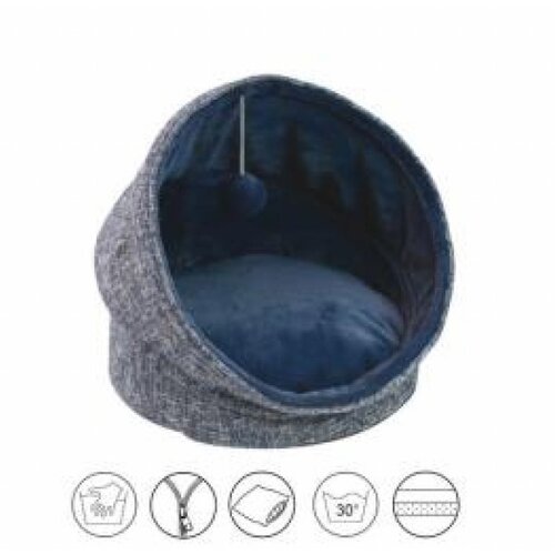 Croci igloo glam plavo 44x44x48 cm Cene