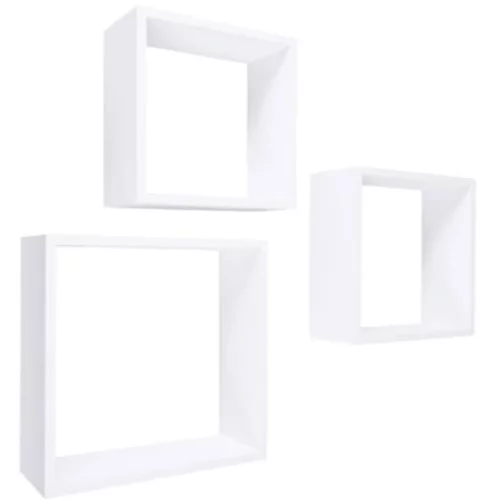 3 Set zidnih polica Frame (Opteretivost: 5 kg, Bijele boje)