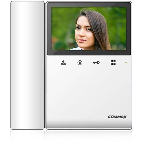 Commax CDV -43K2 bela - različica 230Vac - videofon 4.3 ", CVBS, s slušnim aparatom, 2 vhoda