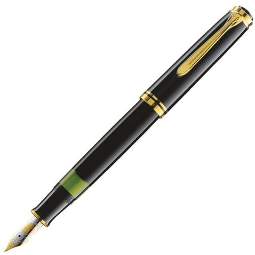 Pelikan naliv pero - penkalo souveran M800 crno + kutija Slike