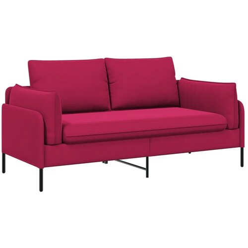 SOFA za dvije osobe 2-sjedalo Vinska crvena 188 x 81 x 89 cm - boja crnog vina 145 cm Slike