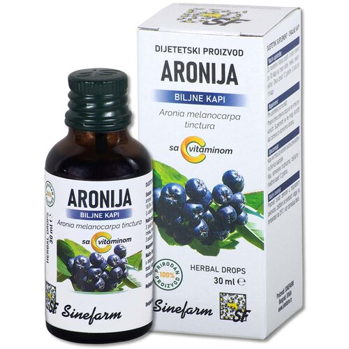 Sinefarm Kapi od aronije sa C vitaminom 30 ml Slike