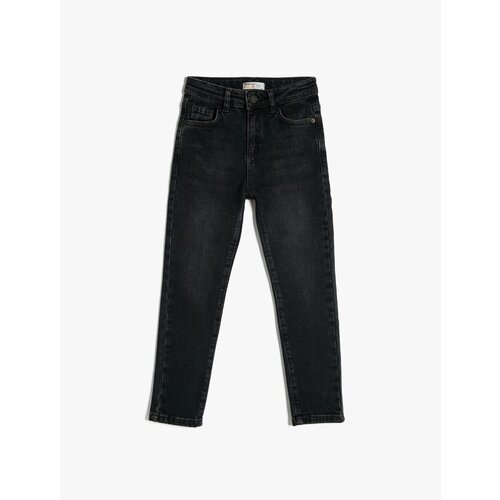 Koton Jeans Pants Normal Waist With Internal Adjustable Elasticity - Slim Jean Slike