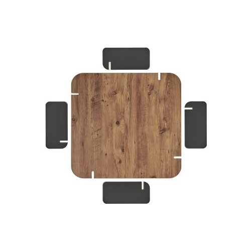Hanah home Sto za dnevnu sobu Marais Atlantic Pine Anthracite Slike