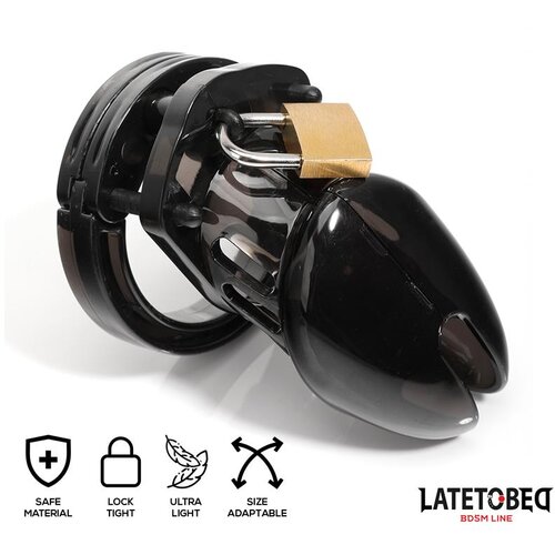 LateToBed Cage kletka za penis universal short black Slike