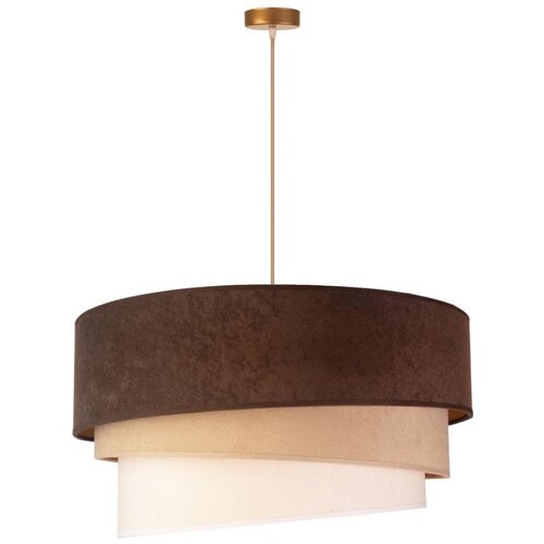  Duolla - Luster na kablu DEVON 1xE27/40W/230V, prečnik 45 cm, braon/bež Cene