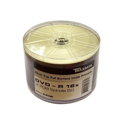  DVD-R TRAXDATA, 4.7GB, 16X, spindle 50 kom, PRINTABLE white Cene