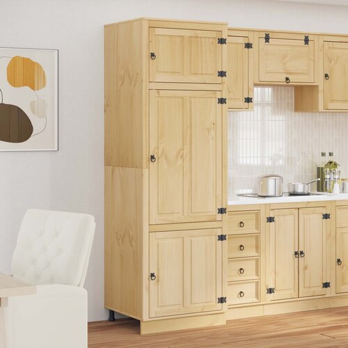  Cabinet SKI Medeno Smeđa 66 x 58 x 207 cm Čvrsto borovo drvo Cene