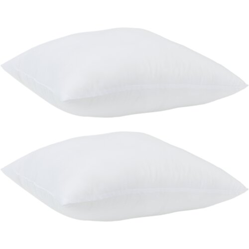 VidaXL Jastuk 2 pcs Bijela 60 x 60 cm 85gsm 100% poliester Slike