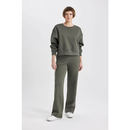 Defacto Straight Fit With Pockets Thick Sweatshirt Fabric Pants Slike