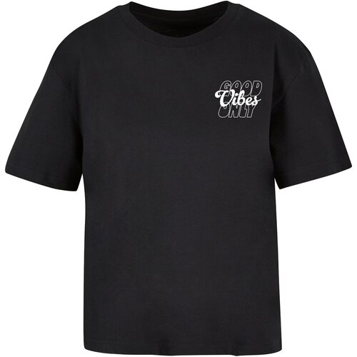 Mister Tee Women&amp;#039;s T-shirt Good Vibes Wording black Slike