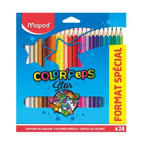 DRVENE BOJICE MAPED COLOR`PEPS 18+6 Cene