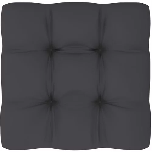 vidaXL Blazina za kavč iz palet antracitna 70x70x10 cm