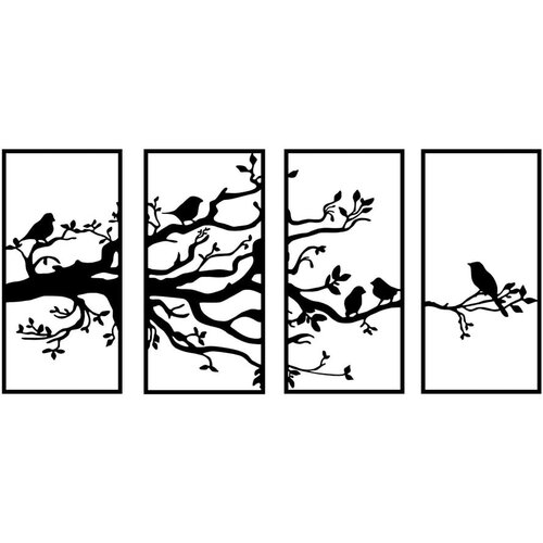 Wallity Metalni zidni ukras 34x70 cm Branch - Cijene