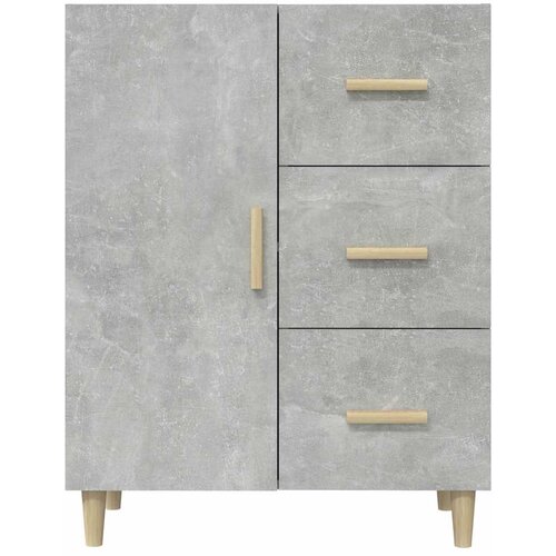  Komoda siva boja betona 69,5x34x90 cm od konstruiranog drva Slike