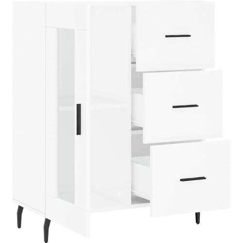  Komoda bijela 69,5x34x90 cm od konstruiranog drva Slike