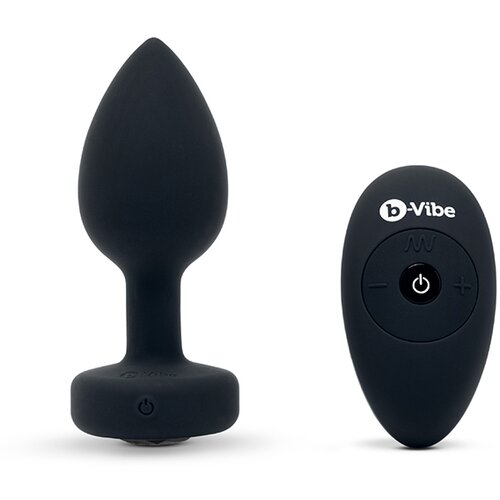 b-Vibe Vibracijski analni čep M/L, črn Cene