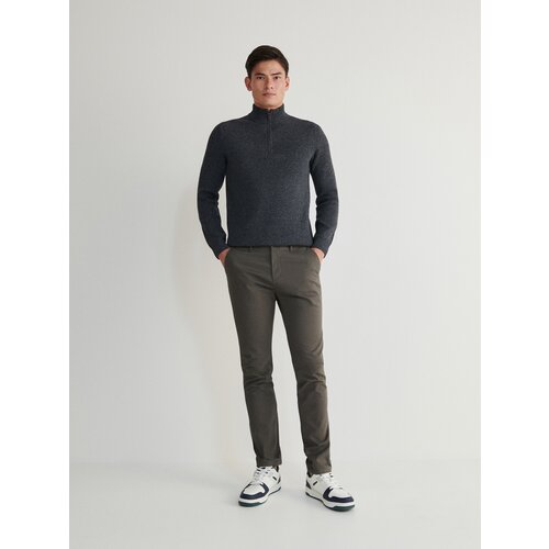 Reserved - Chino slim fit hlače - tamnosivo Cijene