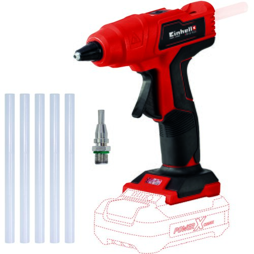 Einhell akumulatorski pi&amp;scaron;tolj za vruće lepljenje te-cg 18 li + 2,5 ah starter kit 4522200/3810000033 Slike