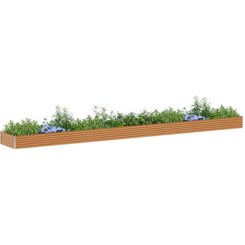  Povi&amp;scaron;ena vrtna gredica 775 x 100 x 36 cm Cinkani čelik Slike