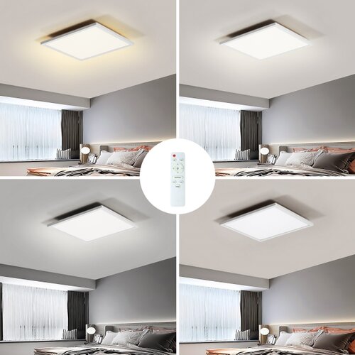  Brilagi - LED prigu&amp;scaron;iva svetiljka SLIMFRAME LED/25W/230V 30x30 cm bela + daljinski upravljač Slike