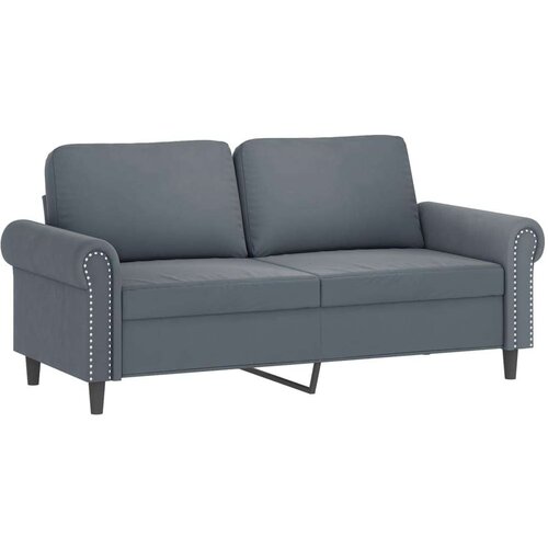 VidaXL 3-dijelni set sofa s jastucima tamnosivi bar&amp;scaron;unasti Slike