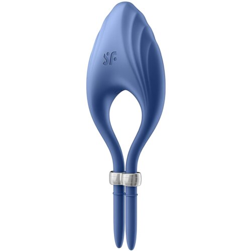 Satisfyer Duelist - polnilni vibracijski obroček za penis (modra) Cene
