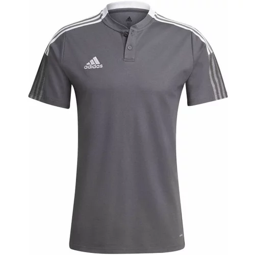 Adidas TIRO21 POLO Muška majica za nogomet, siva, veličina