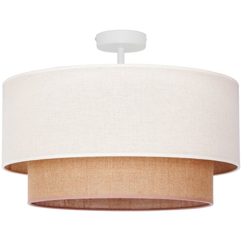  Duolla - Plafonski luster BOHO za povr&amp;scaron;insku montažu 1xE27/15W/230V prečnik 45 cm krem/braon Slike