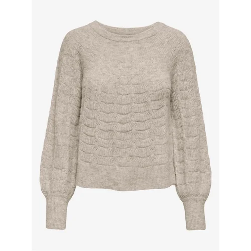 JDY Beige women's sweater Noora - Women