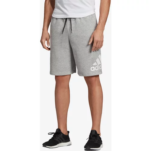 Adidas Kratke hlače za muškarce, boja: siva, melanž