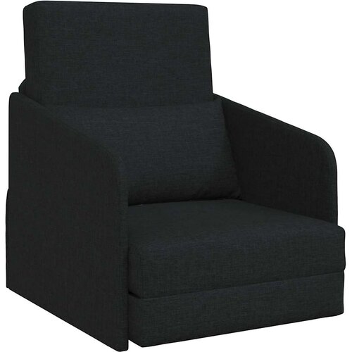  Krevet na razvlačenje Crna 65 x 80 x 83 cm tkanina Slike