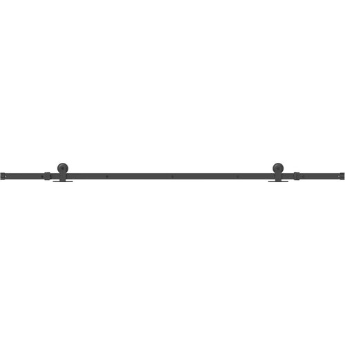 VidaXL Pribor za klizna vrata 213,5 cm čelični crni Slike