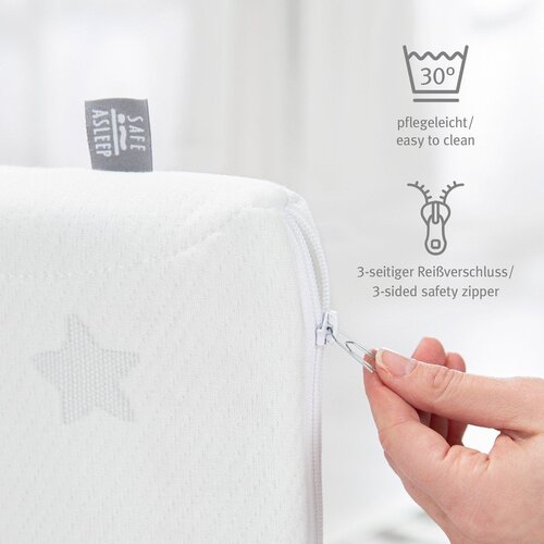 Roba Dječji madrac od pjene s odstranjivom navlakom 95x70 cm Safe Asleep&amp;reg; &amp;ndash; Slike
