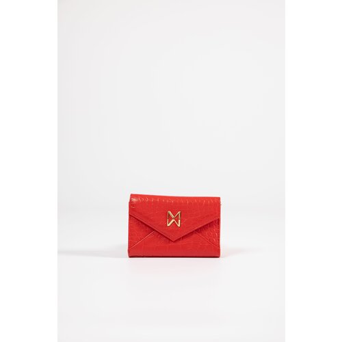 Mona ženski crveni kožni novčanik sa printom 6518801-2 Slike