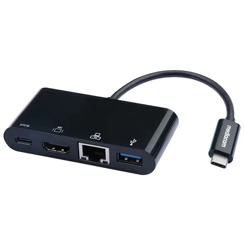 Mediacom M-DOCKTPC MD TYPEC-HDMI/USB-A/RJ45/PD ADAPTER