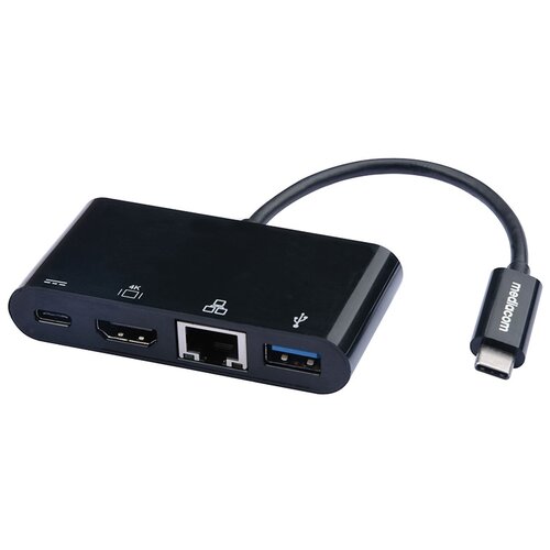 Mediacom M-DOCKTPC MD TYPEC-HDMI/USB-A/RJ45/PD ADAPTER Slike