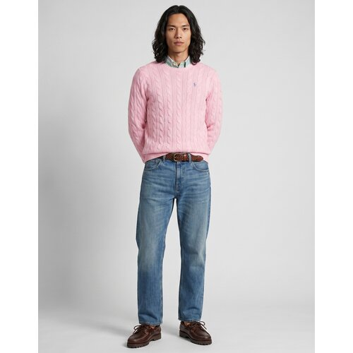 Polo Ralph Lauren PULL COL ROND EN MAILLE TORSADEE Ružičasta Slike