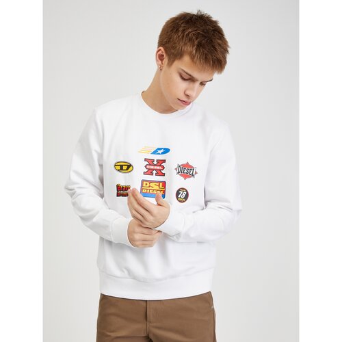 Diesel White Men&amp;#039;s Sweatshirt - Men Slike