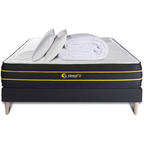 SLEEPFIT Celoten paket za posteljo - Vzmetnica 180x200 cm + Vzmetni boksi z letvami (komplet) + 2 vzglavnika + odeja - Ultra, (21613299) Cene