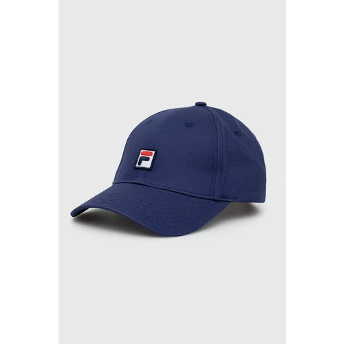 Fila Bombažna bejzbolska kapa mornarsko modra barva