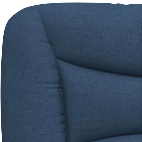  Krevet s madracem plavi 120 x 200 cm od tkanine Slike
